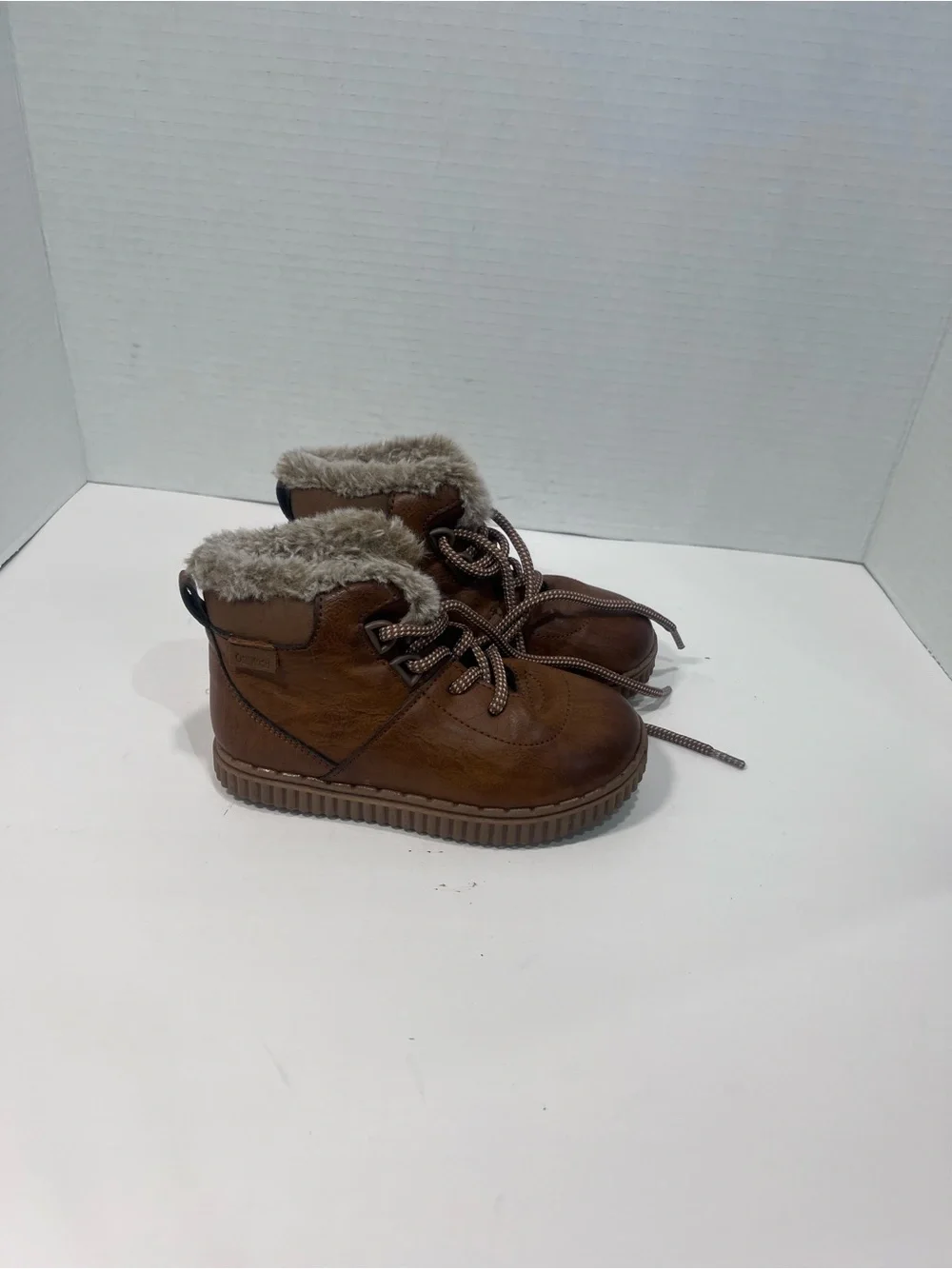 OshKosh B'gosh Brown Faux Fur Lined Kids Boots